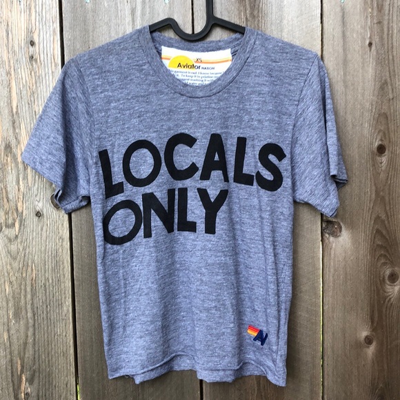 Aviator Nation Tops - Aviator Nation Locals Only Boyfriend Tee